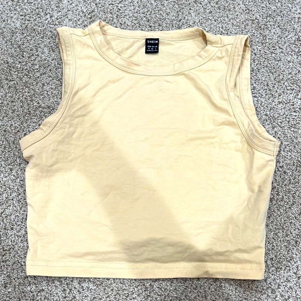 Beige Shein Crop Top